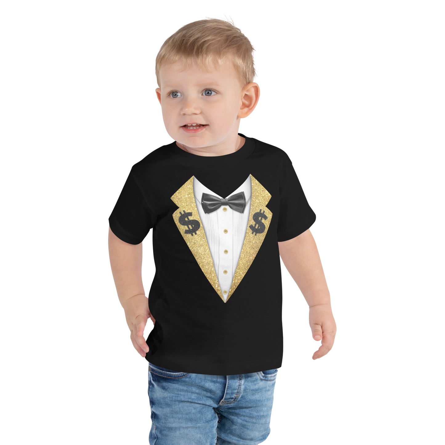 Ted DiBiase - Black & Gold Toddler Suit Tee