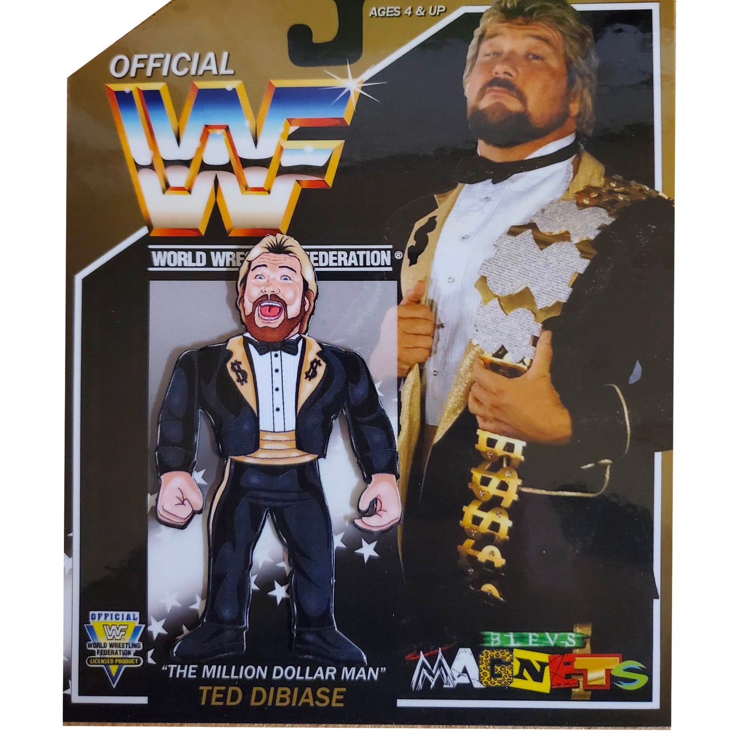 Retro Ted DiBiase - Million Dollar Man Magnet