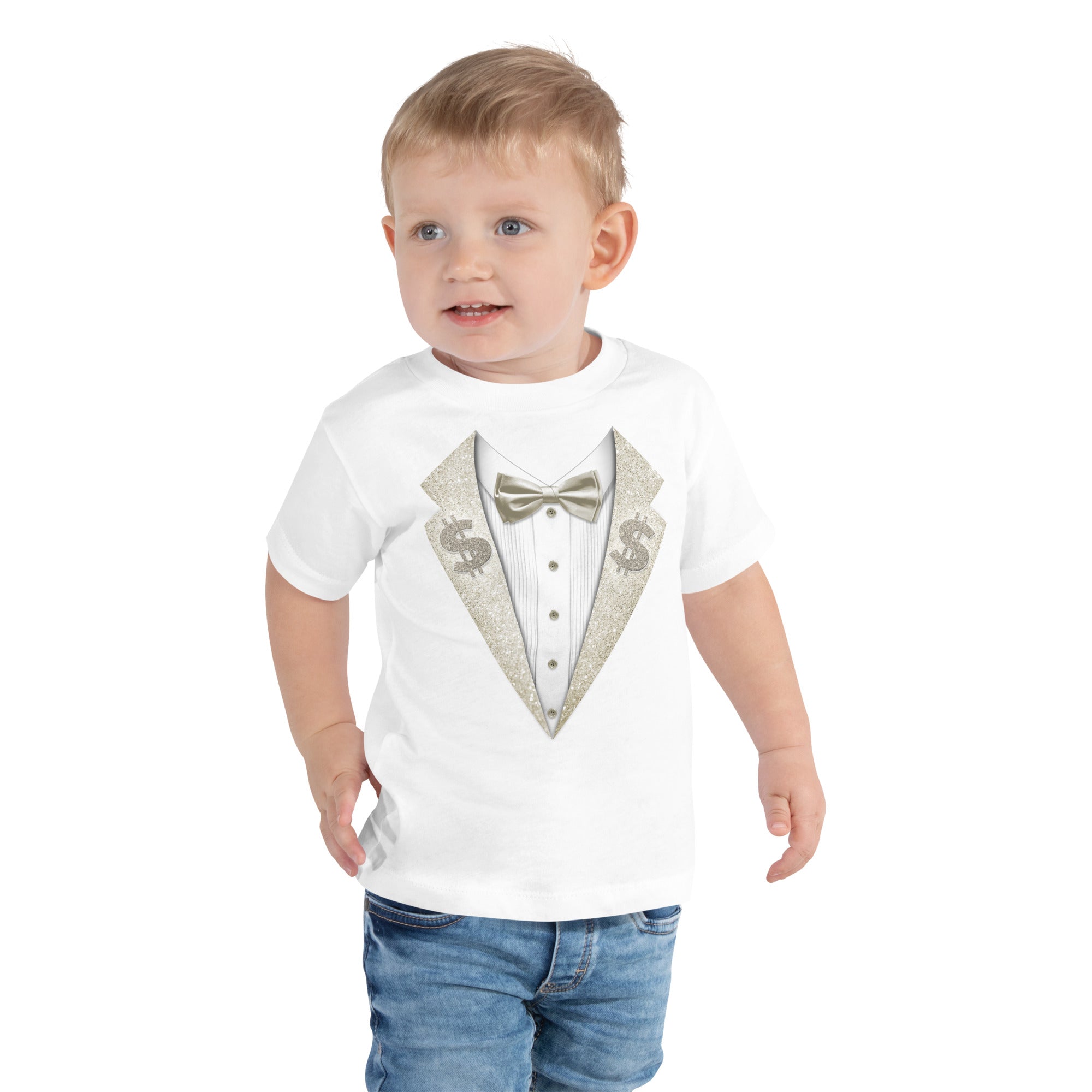 Ted DiBiase - White & Silver Toddler Suit Tee