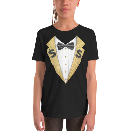 Ted DiBiase - Black & Gold Youth Suit Tee