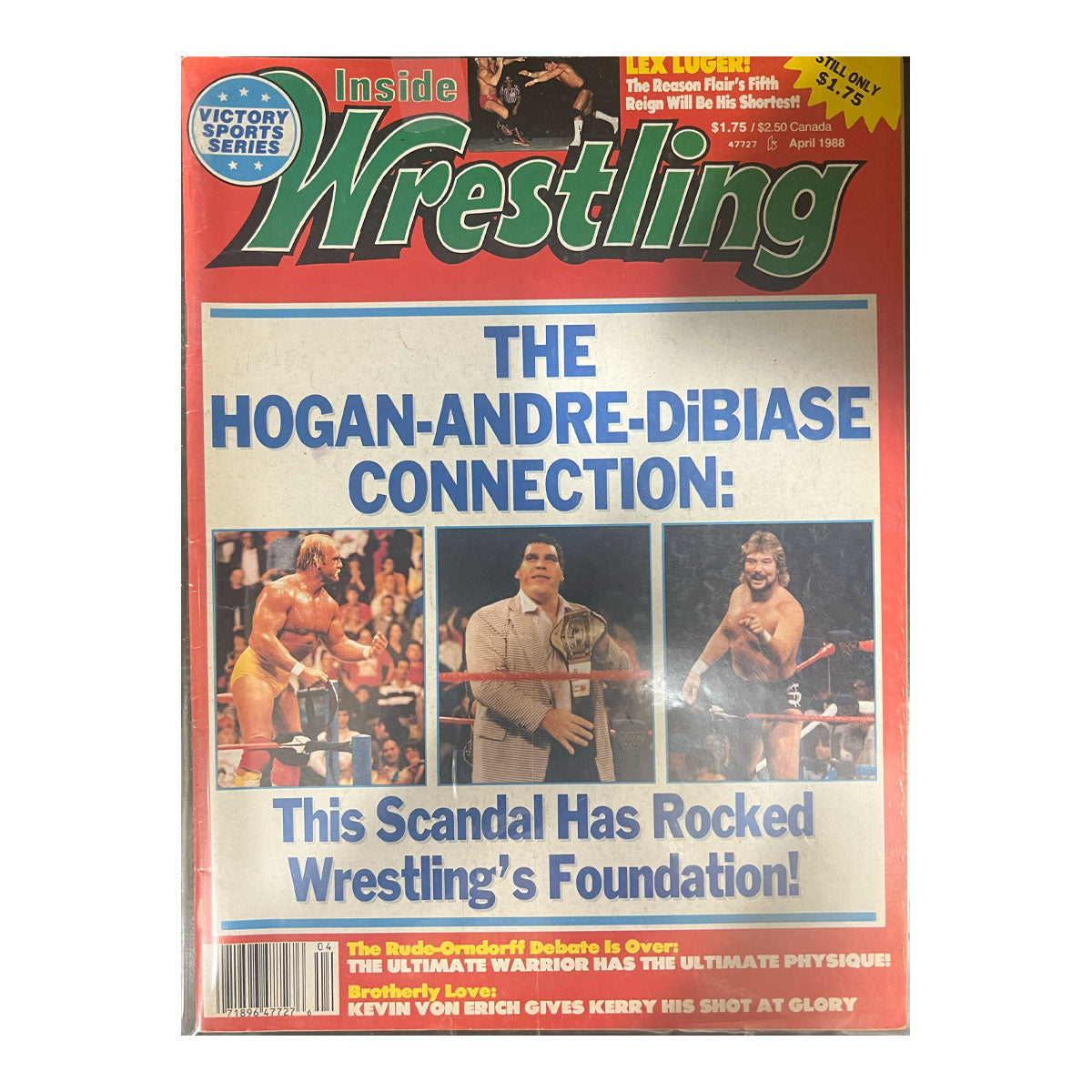 Ted DiBiase - Autographed Inside Wrestling Magazine (April 1988)