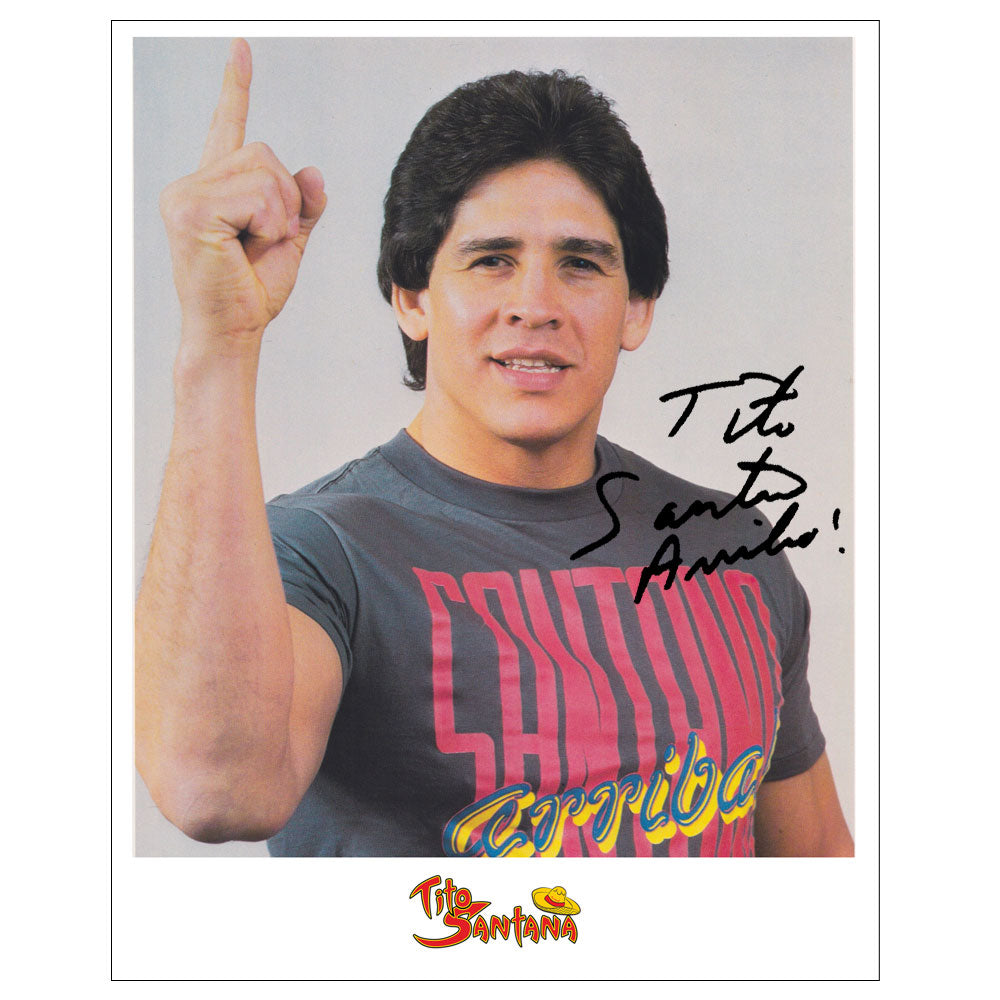 Tito Santana -Color Tee Autographed 8x10